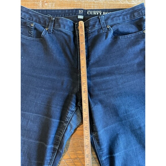 NY&C Curvy Bootcut Dark Wash 16 Denim Women Pants New York and Company‎ - Picture 5 of 10